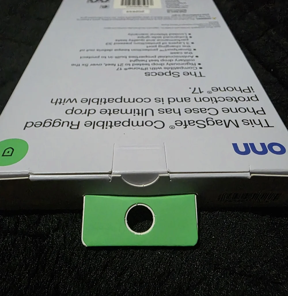 onn MagSafe Compatible Rugged Phone Case for iPhone 17 - Black‎ New In Box